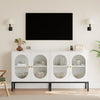 83cm 2 Door Rattan Buffet Cabinet Sideboard Storage Cupboard w/ Adjustable Shelf