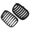 For X4 G02 X3 G01 18-21 Front Kidney Grille Grill Gloss Black Single Slats