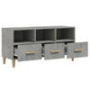ShCuShan TV Cabinet Concrete Grey 102x36x50 Engineered Wood,Modern TV K6V9