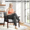 Modern Accent Chair Upholstered Armchair for Bedroom Living Room Grey
