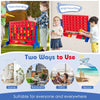 Giant 4-In-A Row Jumbo 4-to-Score Connect Game Set Indoor Outdoor Board Game