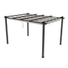 4x3m Metal Pergola Gazebo Patio Sun Shelter Retractable Canopy Patio Gazebo Shed