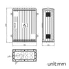 GRP Electric Enclosure Kiosk Cabinet Meter Box Housing,W700xH1000xD350mm,Green