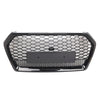 Gloss Black Front Bumper Grille Honeycomb Grill For Q5 SQ5 B9 2018-2020