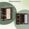 Modern Wall Mounted Medicine Cabinet w/3 Internal Shelves