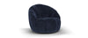 Sofology Waldorf Navy All Over Soft Chenille Swivel Accent Chair RRP £639