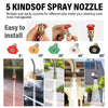 20ft Telescopic Pressure Washer Lance Gun Set Roof Gutter Jet Wash Cleaning Tool