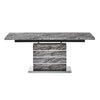 Parini Large Extending Dining Table In Melange Marble Effect