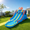 8 in1 Inflatable Bouncy Castl Kids Water Bounce House w/ Slide For 3-10 Years.