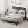 King Size Linen Fabric Bed Frame-Grey