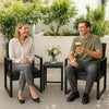 Brooklyn Garden Furniture Set – Outdoor Patio Bistro Set Black