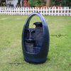 Garden Fountain Water Feature LED Lights Indoor Outdoor Polyresin Statues Decor