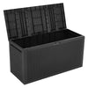 340L Lockable Garden Cushion Box Shed Outdoor Storage Chest Plastic Waterproof