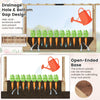 Raised Garden Bed Fir Wood Climbing Planter Box w/2-Sided Trellis