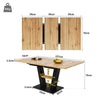 Extendable Dining Table 118-157x70x75cm with Ajustable Tabletop Kitchen Table