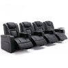 BROADWAY CINEMA 1,2,3,4 SEATER CHAIR BLACK / WHITE WITH TRAY AND WITHOUT TRAY