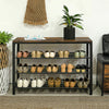 Shoe Rack, Shoe Organiser with 3 Mesh Shelves, for Hallway LBS14BX