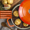 Cast Iron Casserole Dish Pot With Lid Dutch Oven 5L Enameled Stew Pot Stockpot