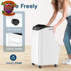 12000 BTU Portable Air Conditioner 3-in-1 Remote 24H Timer Window Kit White AC