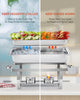 WILPREP Chafer Chafing Dish 2-Pack 9L Set Stainless Steel Bain Marie Food Warmer