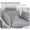 Egg-Shaped Hanging Chair Cushion Seat Garden Patio Swing Hammock Seat Chair Pad