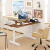 55 Inch Dining Table for 4-6 People Rectangular Kitchen Table