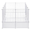 Pet Dog Play Pen 24 Panels Puppy Rabbit Playpen DIY Detachable Metal Cage Fence