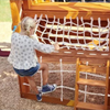 Large Wooden Swing Set Slides Rock Climbing Frame Little Tikes Panther Peak