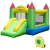Bouncy Castle with Slide Inflatable Jumper Castle Moonwalk Slide w/ Blower