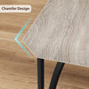 Dining Table Set for 2 with Cushioned Chairs,Grey Compact Kitchen Table Set