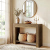 41.3'' Farmhouse Console Table, 2-Tier Wooden Narrow Entryway Table for Hallway