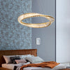 Crystal Chandelier LED Ceiling Light Pendant Light Height Adjustable Living Room