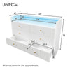 6-Drawer Sideboard Storage Chest of Drawers for Living Room Bedroom Dining Room