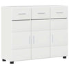 Sideboard with Door FLORIN High Gloss White 88.5 x 30.5 x 73 cm