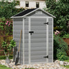 16x8 12x8 8x8FT Plastic Garden Tool Storage Shed Outdoor Lockable Bike Bin House