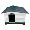 HugglePets Plastic Dog Kennel Weatherproof Pet House In & Outdoor Animal Shelter
