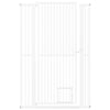 Tall Metal Pet Gate Extra Wide Cat Dog Safety Barrier with Extensions