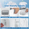 Compact Mini Laundry Washer Twin Tub Washing Machine-White+Grey