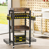 3 Tray Tool Storage Cart Rolling Wheel Utility Trolley Organizer Garage Workshop