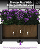 3PCS Raised Garden Bed w/ Trellis Planter Box for Climbing Plant Privacy Screen