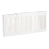 Radiator Cover Vertical Slat Modern Stylish MDF Wood White Black Cabinet Shelf
