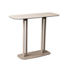 Console Table Ceramic Glass Top Cappuccino Metal Frame Entryway Hallway Home