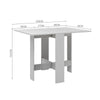 Space Saving Kitchen Wooden Dining Table Folding Desk Breakfast Drop Leaf Table
