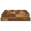 Storage Bed Frame with Drawer Old Wood 150 cm Engineered Wood