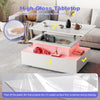 High Gloss LED Coffee Table With Hidden Storage Lift Top & 2 Drawers Furniture
