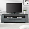 Portland Wooden TV Stand With 2 Drawers In Grey
