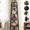 5 TIER LADDER SHELF WOOD FLOWER RACK CORNER STORAGE UNIT PLANT STAND DISPLAY UK