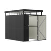 Garden Shed Pent Roof 5X8FT Metal Outdoor Storage Cabinet House with Single Door