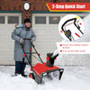 Snow Clearing Machine Electric Walk-behind Snow Blower-Red