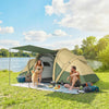 Inflatable Tent Tunnel Design Air Tent for 4 Person, Green